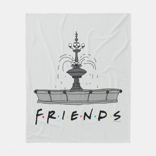 FRIENDS™-Springbrunnen Fleecedecke (Vorderseite)