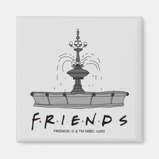 FRIENDS™-Springbrunnen Magnet (Vorne)