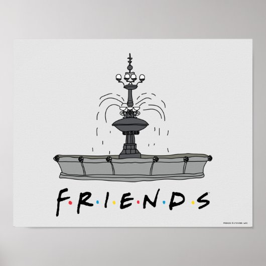 FRIENDS™-Springbrunnen Poster (Vorne)