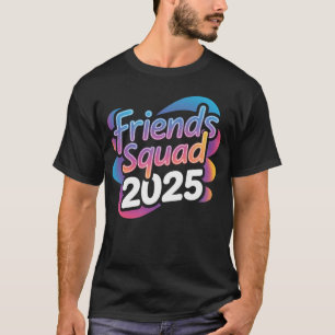 Friends Squad Giving 2025 - farbenfrohe Gestaltung T-Shirt