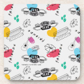 FRIENDS™ | Symbol Muster Getränkeuntersetzer (Vorderseite)