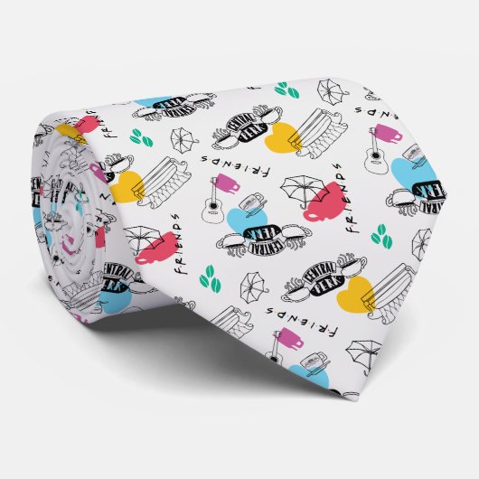 FRIENDS™ | Symbol Muster Krawatte (Gerollt)