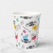 FRIENDS™ | Symbol Muster Pappbecher (Rückseite)