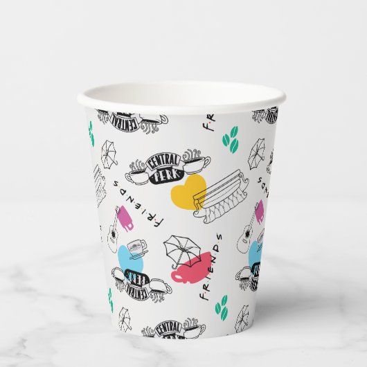 FRIENDS™ | Symbol Muster Pappbecher (Vorderseite)