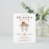 Friends T.V. Series Friendsgiving Party Invitation Postkarte (Stehend Vorderseite)