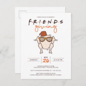 Friends T.V. Series Friendsgiving Party Invitation Postkarte (Vorne/Hinten)