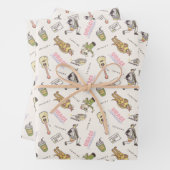 FRIENDS™ Tan Cartoon Muster Geschenkpapier Set (Beispiel)