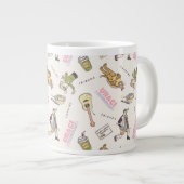 FRIENDS™ Tan Cartoon Muster Jumbo-Tasse (Vorderseite Rechts)