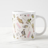 FRIENDS™ Tan Cartoon Muster Jumbo-Tasse (Rechts)