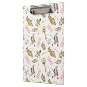 FRIENDS™ Tan Cartoon Muster Klemmbrett (Links)