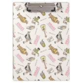 FRIENDS™ Tan Cartoon Muster Klemmbrett (Vorderseite)