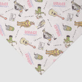 FRIENDS™ Tan Cartoon Muster Seidenpapier (Ausschnitt)