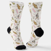 FRIENDS™ Tan Cartoon Muster Socken (Gewinkelt)
