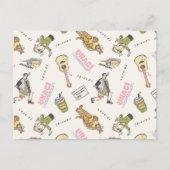 FRIENDS™ Tan Cartoon Pattern Postkarte (Vorderseite)