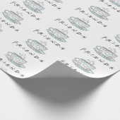 FRIENDS™ | Tasse Kaffee Wasserfarbe Geschenkpapier (Ecke)