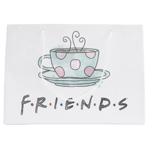 FRIENDS™ Tasse Kaffee Wasserfarbe Große Geschenktüte