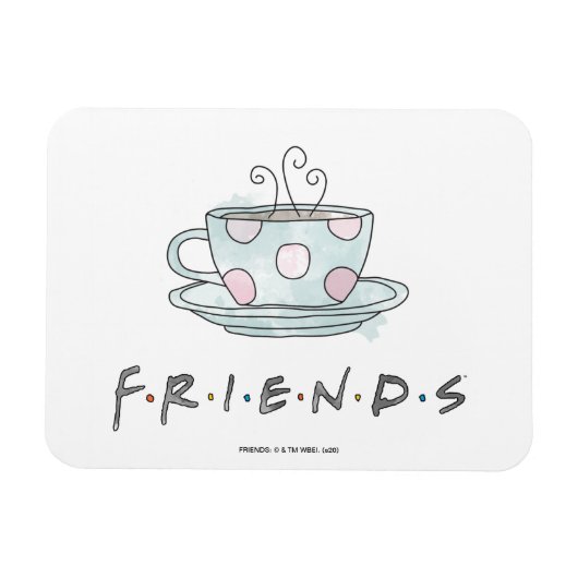 FRIENDS™ | Tasse Kaffee Wasserfarbe Magnet (Horizontal)