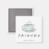 FRIENDS™ | Tasse Kaffee Wasserfarbe Magnet (Vorderseite/Rückseite)