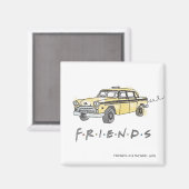 FRIENDS™ | Taxi Cab Magnet (Vorderseite/Rückseite)