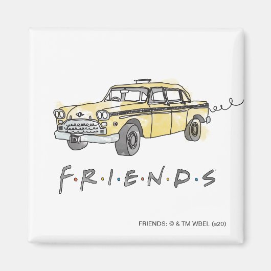FRIENDS™ | Taxi Cab Magnet (Vorne)