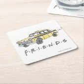 FRIENDS™ | Taxi Cab Rechteckiger Pappuntersetzer (angewinkelt)
