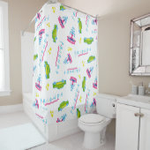 FRIENDS™ Taxis und Wasserfontänen Duschvorhang (Beispiel)