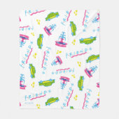 FRIENDS™ Taxis und Wasserfontänen Fleecedecke (Vorderseite)