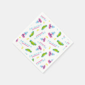 FRIENDS™ Taxis und Wasserfontänen Serviette (Ecke)