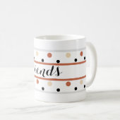 Friends Terra Cotta Sand Polka Dots Kaffeetasse (VorderseiteRechts)