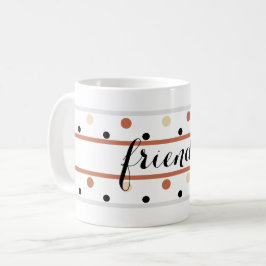 Friends Terra Cotta Sand Polka Dots Kaffeetasse