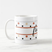 Friends Terra Cotta Sand Polka Dots Kaffeetasse (Links)