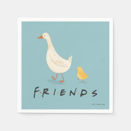 FRIENDS™ | The Chick and the Duck Serviette (Vorderseite)