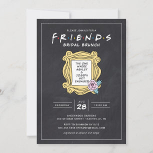 FRIENDS™ The One mit der Kreidetafel-Brunchtime-Ho Einladung