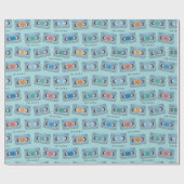 FRIENDS™ | The One With Video Tape Pattern Geschenkpapier (Flach)