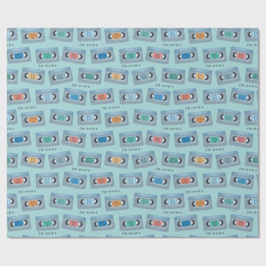 FRIENDS™ | The One With Video Tape Pattern Geschenkpapier (Flach)