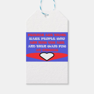 Friends themed colors red blue white design geschenkanhänger