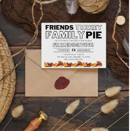 Friends Turkey Pie Friendsgiving Erntedank Einladung