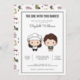 FRIENDS™ | Twins Baby Shower Einladung