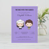 FRIENDS™ | Twins Baby Shower Einladung (Stehend Vorderseite)