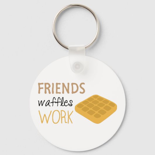Friends Waffles Work Schlüsselanhänger (Vorderseite)
