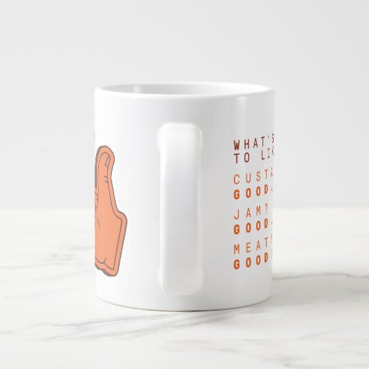 FRIENDS™ | Was soll man nicht mögen? Jumbo-Tasse (Rückseite)