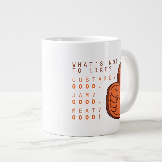 FRIENDS™ | Was soll man nicht mögen? Jumbo-Tasse (Vorderseite Rechts)