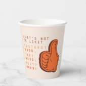 FRIENDS™ | Was soll man nicht mögen? Pappbecher (Vorderseite)