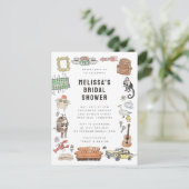 FRIENDS™ Watercolor Icons Brautparty Postkarte (Stehend Vorderseite)