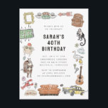 FRIENDS™ Watercolor Icons Geburtstag Postkarte<br><div class="desc">Feiern Sie Ihren Geburtstag mit einer Touch Nostalgie mit dieser Postkarte zum Thema FRIENDS™. Mit Symbolen aus der geliebten TV-Show fügt diese Postkarte Ihren Geburtstagsgrüssen eine lustige und persönliche Touch hinzu.</div>