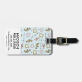 FRIENDS™ Watercolor Icons Muster Gepäckanhänger (Vorderseite horizontal)