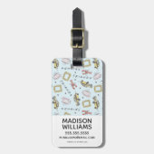 FRIENDS™ Watercolor Icons Muster Gepäckanhänger (Vorderseite vertikal)