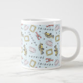FRIENDS™ Watercolor Icons Muster Jumbo-Tasse (Rechts)