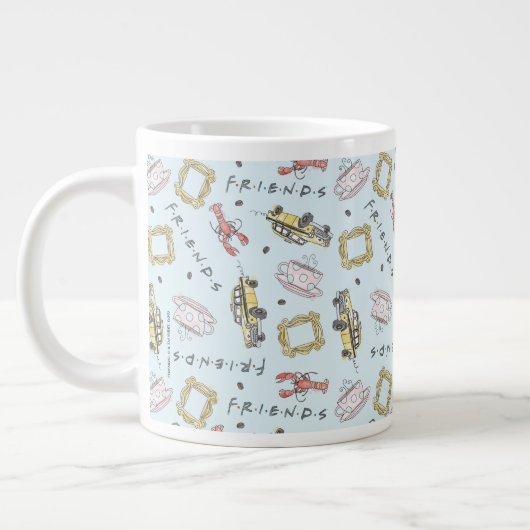 FRIENDS™ Watercolor Icons Muster Jumbo-Tasse (Links)
