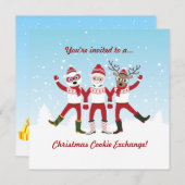 Friends Weihnachts Party Einladung (Vorne/Hinten)